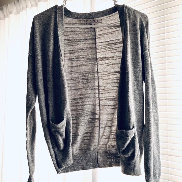 Decree Sweaters - Gray Cardigan
